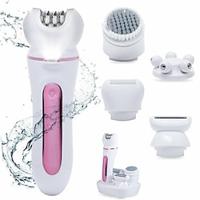 5-in-1 ontharing epilator scheerapparaat gezicht scheermes gezichtsborstel gezichtsmassage body exfoliator oplaadbare ontharing voor vrouwen Lightinthebox