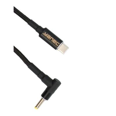 Yanec usb-c naar 4.0 x 1.7 mm laadkabel 1.8m
