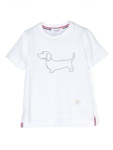 Thom Browne Kids t-shirt Hector en coton à imprimé chien - Blanc