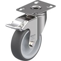 Blickle LKPXA-PATH 101G-FI Zwenkwiel met rem Wieldiameter: 100 mm Draagvermogen (max.): 120 kg 1 stuk(s)