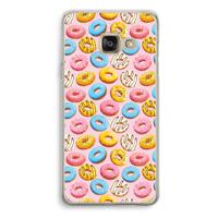 Pink donuts: Samsung Galaxy A3 (2016) Transparant Hoesje