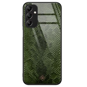Samsung Galaxy A14 glazen hardcase - Snake mix