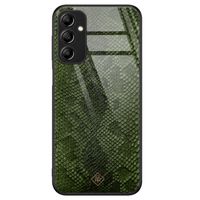 Samsung Galaxy A14 glazen hardcase - Snake mix Samsung Galaxy A14 glazen hardcase - Snake mix