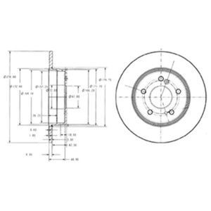 Delphi Diesel Remschijf BG3326