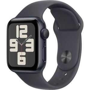 Apple Watch SE (2024) GPS 40 mm Aluminium kast Sportband Middernacht M/L