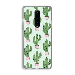 Cactus Lover: OnePlus 8 Transparant Hoesje