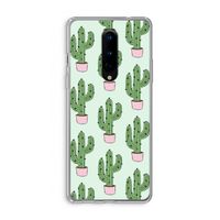 Cactus Lover: OnePlus 8 Transparant Hoesje