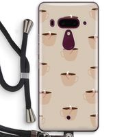 Morning coffee: HTC U12+ Transparant Hoesje met koord