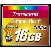Transcend CompactFlash Card 1000x 16GB flashgeheugen MLC - thumbnail