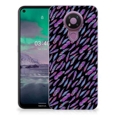 Nokia 3.4 | TPU bumper | Feathers Color