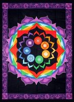 Katoenen Rainbow Chakra Kleed