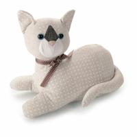 Deurstopper Inofix 3178-2 Textiel Zand 28 x 13 x 23 cm Wit Kat