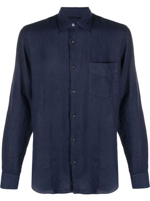 ASPESI chemise à col pointu - Bleu
