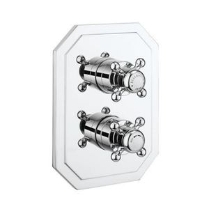 Crosswater Belgravia inbouw douchekraaan thermostatisch zonder inbouwdeel 2 functies chroom BLCB1500LBPC