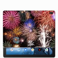 Lenovo Tab E10 Leuke Siliconen Hoes Vuurwerk