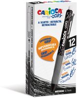 Carioca gelroller Oops, medium, uitwisbaar, doos van 12 stuks, zwart