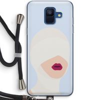 Incognito: Samsung Galaxy A6 (2018) Transparant Hoesje met koord