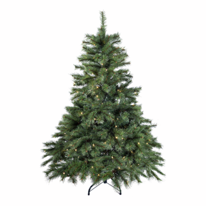 Excellent Trees® Elverum Frosted 150 cm Kerstboom met Verlichting - ⌀110cm - ↕150cm