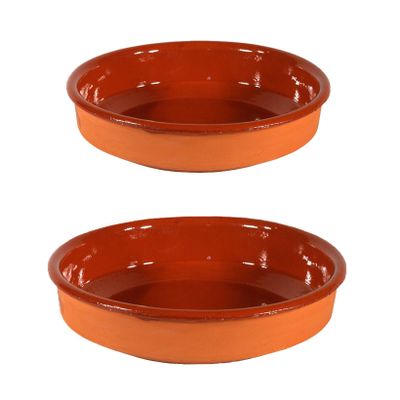 2x Tapas borden/ovenschalen set Sevilla 35 en 26 cm