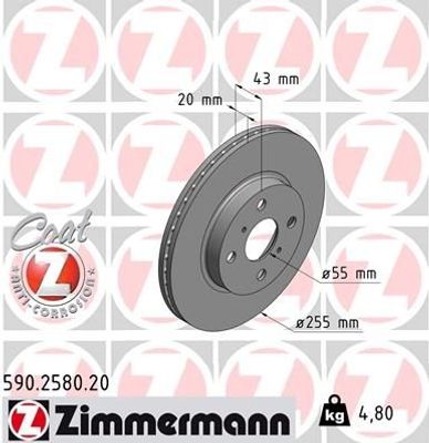 Remschijf Coat Z 590258020