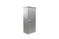 Biohort Julia M HIGH metalen terraskast 77,7x57x180,9 cm zilver metallic- - Metaal- Biohort