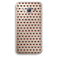 Hartjes: Samsung Galaxy J3 (2016) Transparant Hoesje Hartjes: Samsung Galaxy J3 (2016) Transparant Hoesje