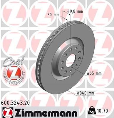 Remschijf Coat Z 600324320