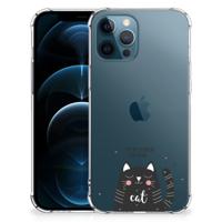 iPhone 12 | 12 Pro Stevig | Bumper Hoesje | Cat Good Day