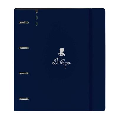 Ringmap El Pulpo Marineblauw 27 X 32 X 4 cm
