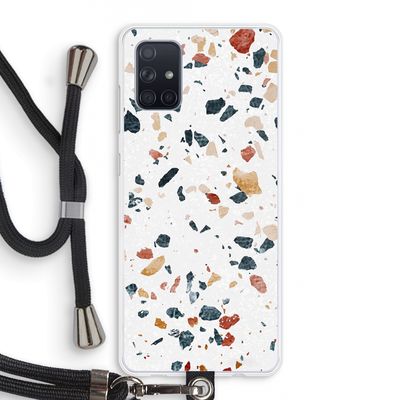 Terrazzo N°4: Samsung Galaxy A71 Transparant Hoesje met koord