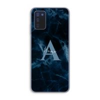 Midnight Marble: Samsung Galaxy A03s Transparant Hoesje