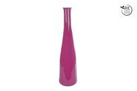 Vaas Blues glossy fuchsia glas 18x18x80cm