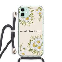 Daisies: iPhone 11 Transparant Hoesje met koord