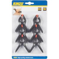 6x stuks zwarte hobby lijmklemmen 65 mm   -