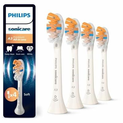 Opzetborstel Philips Wit 4 Stuks