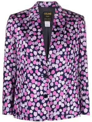 Celine Pre-Owned blazer à simple boutonnage (années 1980) - Rose