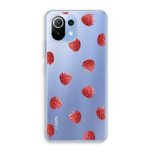 Framboosjes: Xiaomi Mi 11 Lite Transparant Hoesje