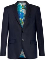 ETRO blazer en laine à simple boutonnage - Bleu - thumbnail