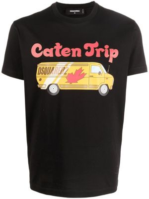 DSQUARED2 t-shirt Caten Trip à imprimé graphique - Noir