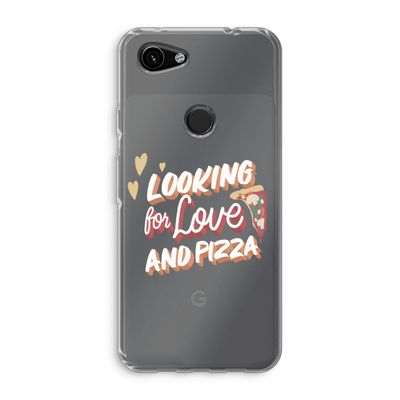 Pizza is the answer: Google Pixel 3a Transparant Hoesje
