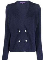 Ralph Lauren Collection cardigan croisé à col v - Bleu