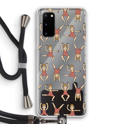Gymboys: Samsung Galaxy S20 Transparant Hoesje met koord