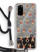 Gymboys: Samsung Galaxy S20 Transparant Hoesje met koord