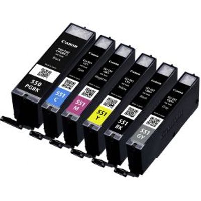Canon PGI-550/CLI-551 Multipak PGBK/C/M/Y/BK/GY