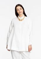 Yoek Blouse met rits | Wit | Maat 38/40