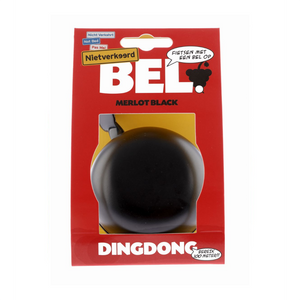 fietsbel ding-dong staal 80 mm zwart