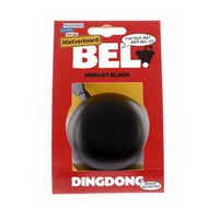 fietsbel ding-dong staal 80 mm zwart