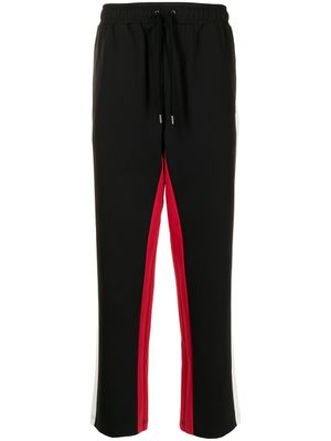 Ports V pantalon droit à rayures latérales - Noir
