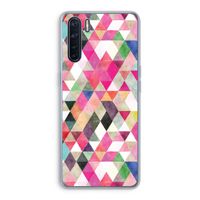 Gekleurde driehoekjes: Oppo A91 Transparant Hoesje