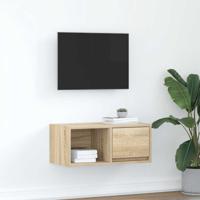TV-meubel 60x31x25,5 cm bewerkt hout sonoma eikenkleurig